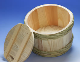 漬物用木樽(蓋つき)