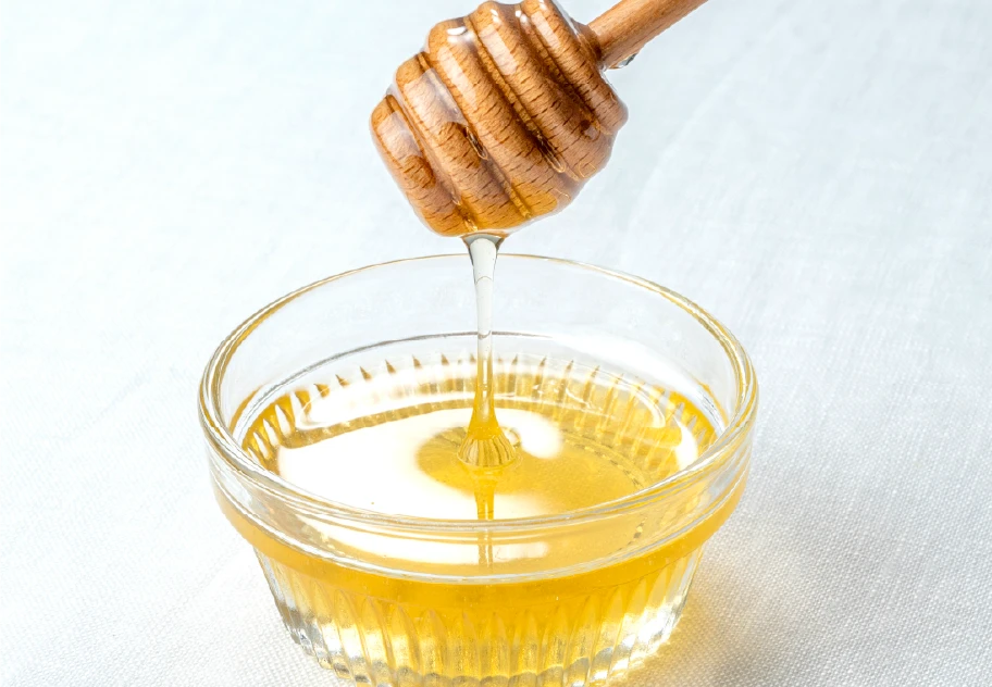 はちみつ水に浸す