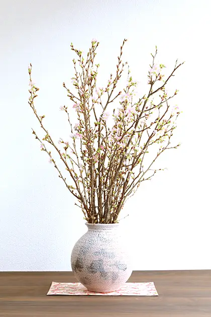 啓翁桜の生け花