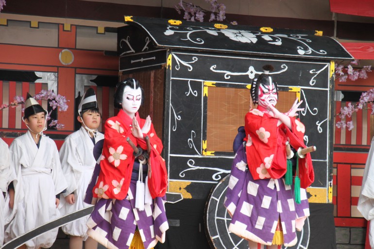 黒森歌舞伎正月公演 源平布引滝 を上演 味の農園 黒森歌舞伎正月公演 源平布引滝 を上演 味の農園