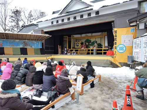 雪中芝居　黒森歌舞伎　やまがた