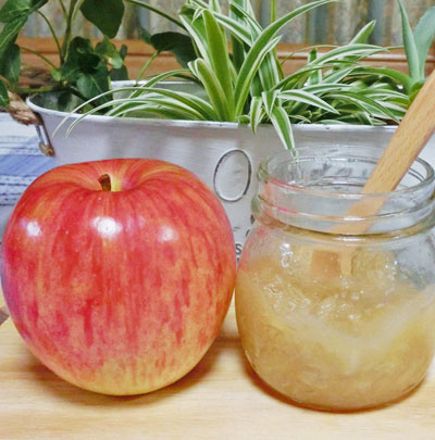 りんご1個で簡単に作れるりんごジャム お料理レシピ 味の農園