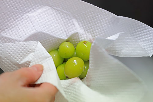 ぶどう保存法　シャインマスカット
