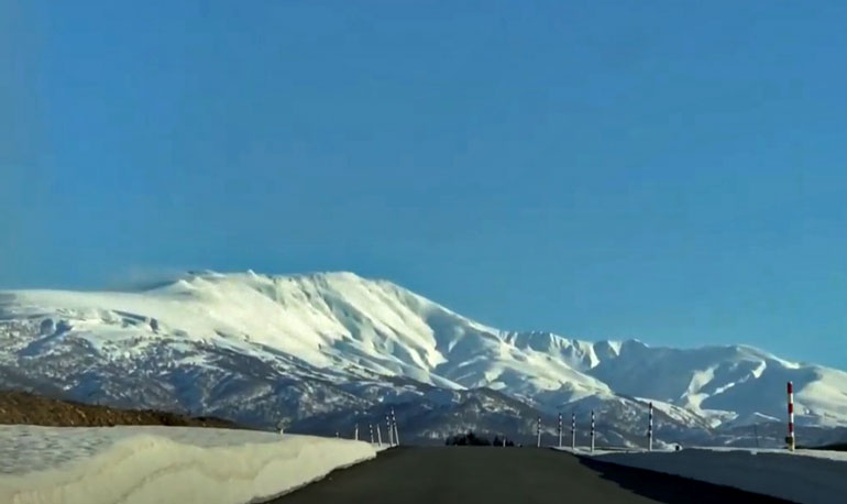 月山　月山高原　雪の月山