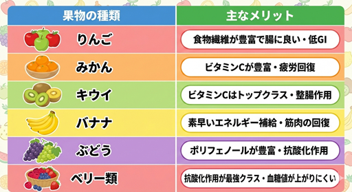 フルーツメリット くだものメリット