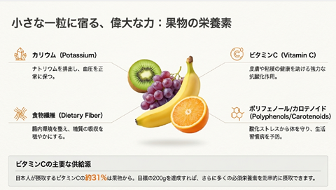 フルーツ栄養素　朝フルーツ